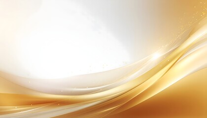 Golden abstract background with luxury flowing waves