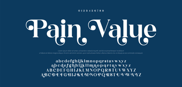 Lettering Fashion Designs. Modern elegant alphabet letters font and number. Minimalist typography fonts regular, typeface uppercase and lowercase.