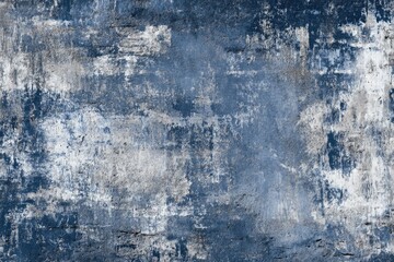 Obraz premium Textured wall with blue, gray, and white paint streaks and aged appearance
