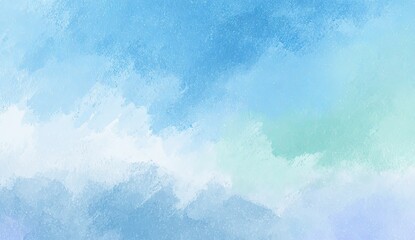 Obraz premium Watercolor textured backdrop. Soft hues of blue, green, and lavender blend