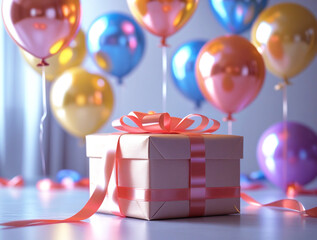 gift box with ribbon and bow