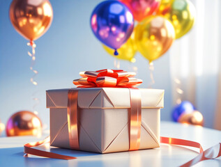 gift box with ribbon and bow