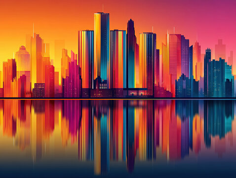 Detroit Michigan skyline