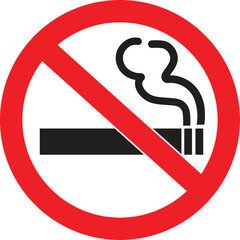 No Smoking Allowed Sign stock illustration vector