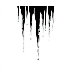 Beautiful Icicle silhouette hanging