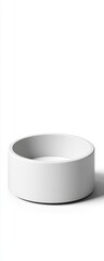 Minimalist white ceramic bowl on a clean white background minimalism home_decor ceramic bowl white minimalist design