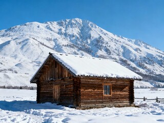 mountain hut in the mountains