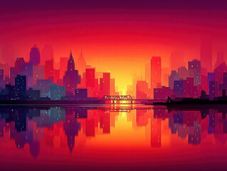 Obraz premium Portland Oregon skyline