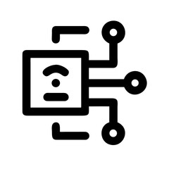 Smart-Framework Text Icon Set – Intelligent, Digital, Tech, System, Structure, Architecture, Connected Solutions