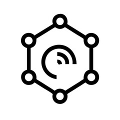 Smart-Node Text Icon Set – Intelligent, Digital, Network, Tech, Connectivity, Data, System Solutions