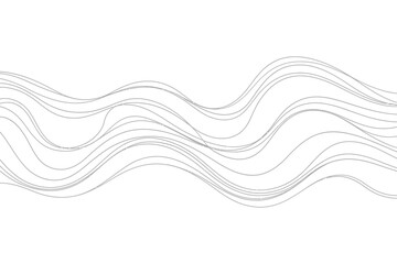 Abstract flowing wavy lines on a white background