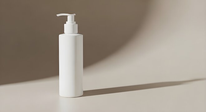 Minimalist Cosmetic Product on Neutral Background