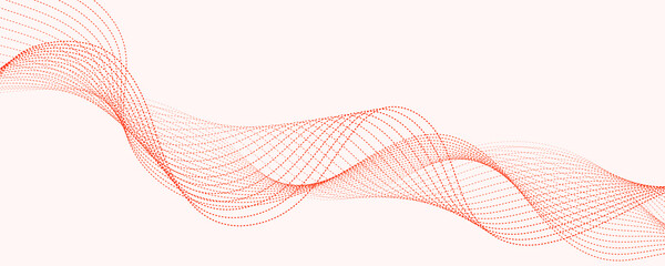 abstract background with red waves