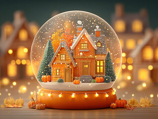 snowglobe with a winter scene