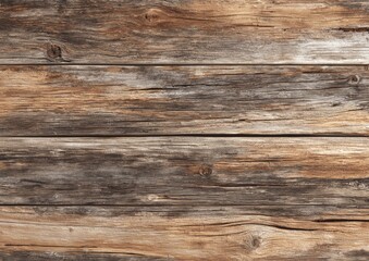 Weathered wood planks, brown and grey tones, horizontal, textured surface