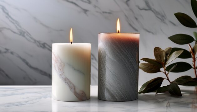 Vela En Base De Marmol