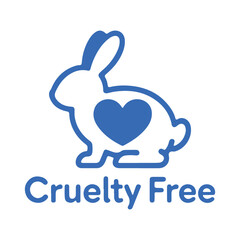 Cruelty free logo featuring a rabbit Vector