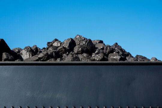 Durango, Colorado, USA. Coal loaded onto train car