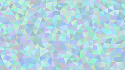 Iridescent low poly abstract background with pastel color palette