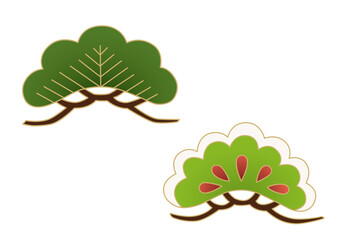 シンプルな松のイラスト素材