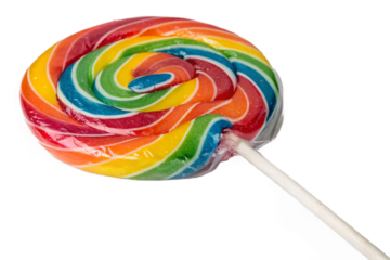 Giant Rainbow Swirl Lollipop on a Stick