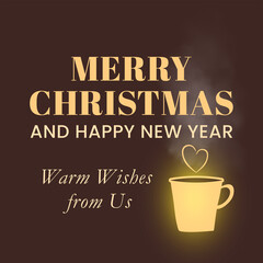 Merry Christmas Warm Wishes Holiday Greeting