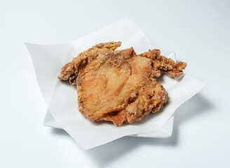 Indulge in this delectable fried chicken cutlet, perfect for showcasing culinary delights. Ideal for menus and food blogs, capturing the essence of tasty cuisine.