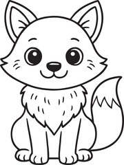 Kids' coloring page line art illustration of a cute cartoon parrot perched on a branch.