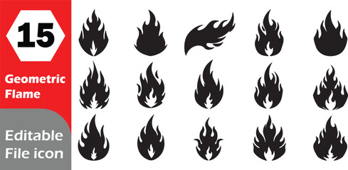 Versatile icon set with diverse color options and classic typography