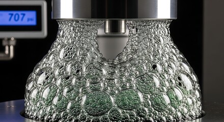 Pressure Test on Green Bubble Structure with Digital Display