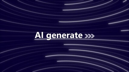 AI generation concept on the transparent background. AI prompt and generate digital content, showcasing automation. LLM artificial intelligence . 4k animated isolated on black background.