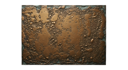 Abstract textured artwork with earthy tones and rough surface details.