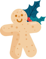 gingerbread christmas cookies, merry christmas decoration element background
