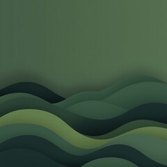 Stunning modern background with elegant green waves for websites, presentations, and social media designs needing a clean, nature-inspired aesthetic