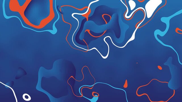Blue abstract background color line motion animation