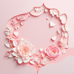 Mother’s Day Pink and White Striped Artwork