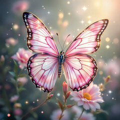 Mother’s Day Pink and White Striped Artwork