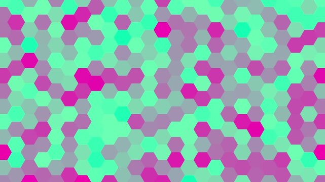 abstract geometric hexagon Gradient horizontal loop Hot pink and strong mint green for background texture