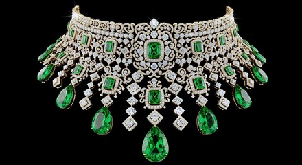 Emerald and Diamond Necklace