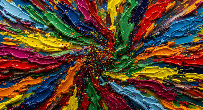 abstract colorful abstract background Abstract painting with vibrant colors