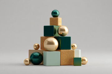 Geometric Shapes Composition