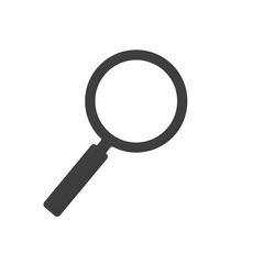 Magnifying glass symbol showing detailed business search for accurate analysis and precise corporate information review