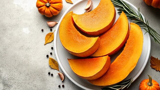 Discover the art of preparing delicious pumpkin slices for a fall feast with simple steps