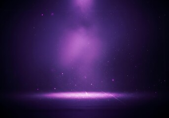Mystical Violet Radiance Scene with Dust Particles and Soft Light