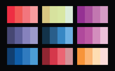 multi color swatch book sample