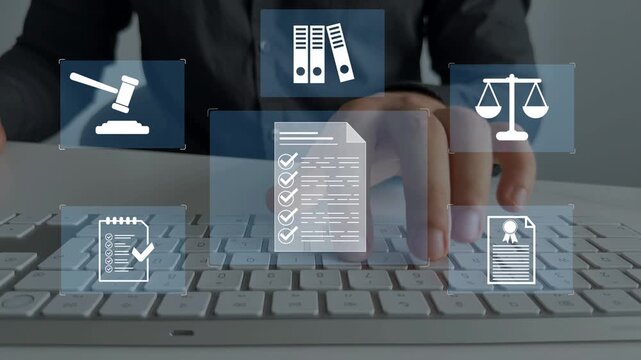 Law regulation and compliance rules on virtual screen.Quality assurance,guarantee, standards, certification ISO and standardization.Regulations, law, standards and requirements.	