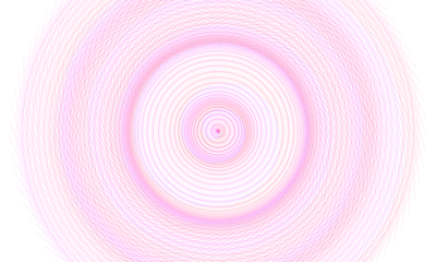Hypnotic Tunnel Abstract Pink and Purple Concentric Circle Wave Pattern