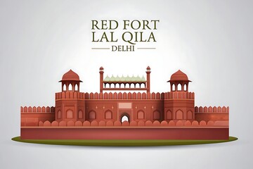 Red fort lal qila a mughal era fort in delhi india