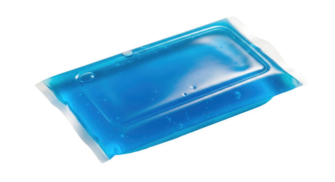 A Blue Gel Ice Pack or Heat Pad Isolated Transparent PNG