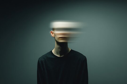 Person's identity blurring with motion across face - Powered by Adobe